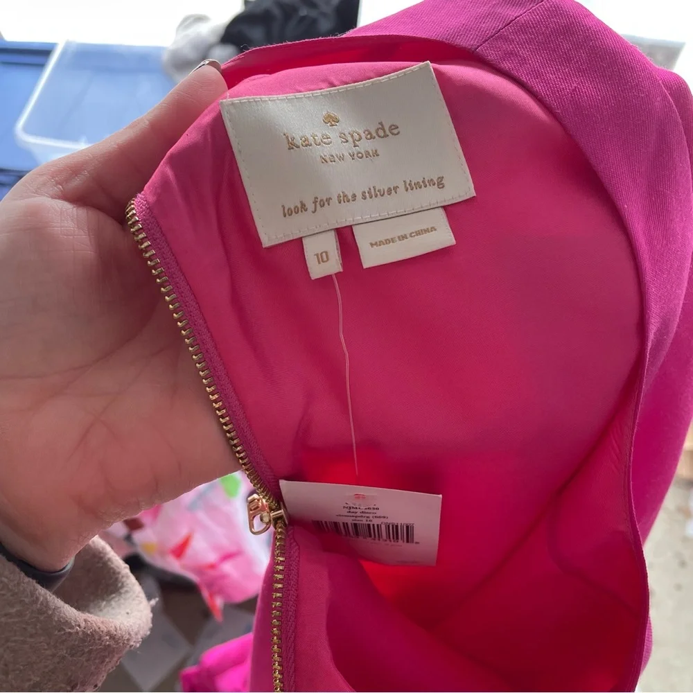 Kate Spade NWT vail dress day disco in vivid snapdragon